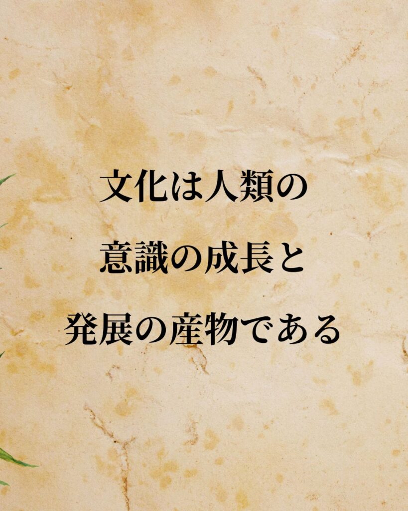 シンプルに役立つ「カール・グスタフ・ユング」の名言９選「文化は人類の意識の成長と発展の産物である。」この名言のイラスト