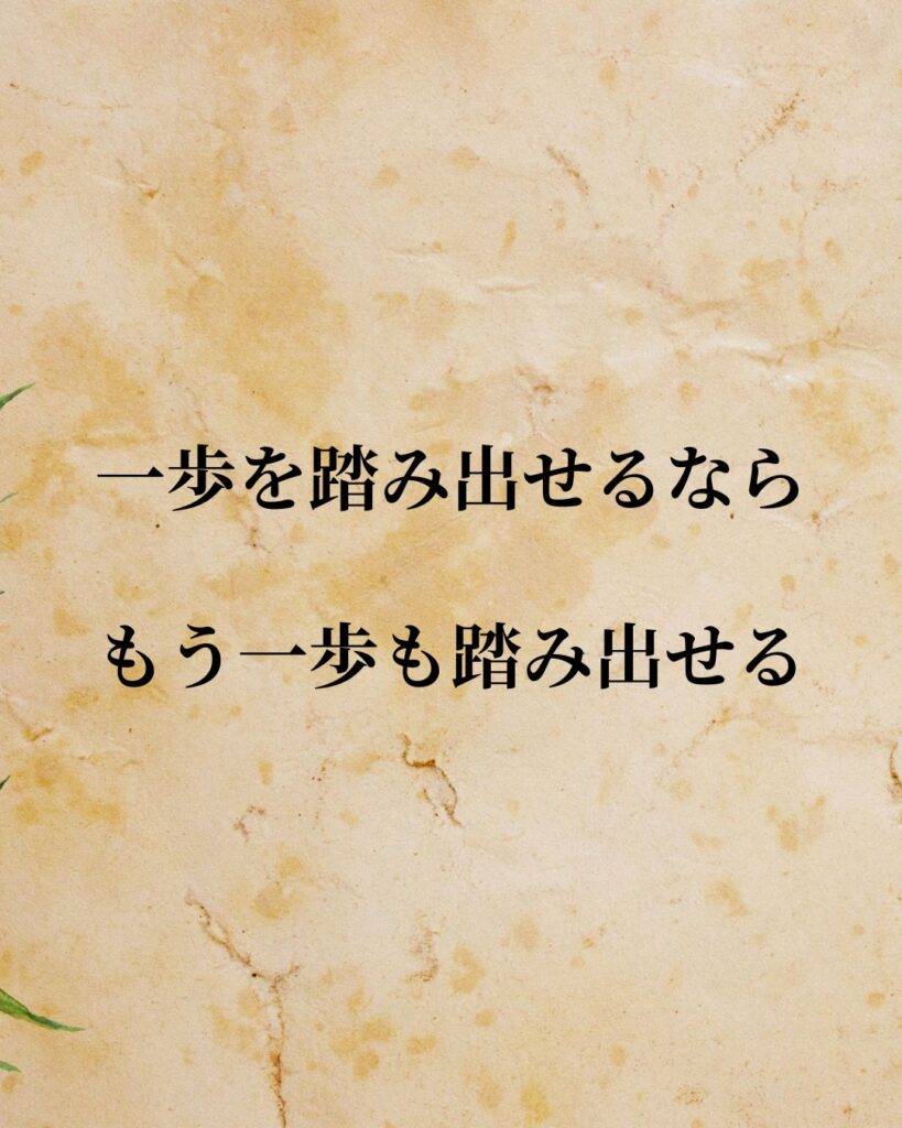 日常生活に活かせる『世界の登山家・冒険家』の名言9選「トッド・スキナー」「一歩を踏み出せるなら、もう一歩も踏み出せる」この名言を記載した画像