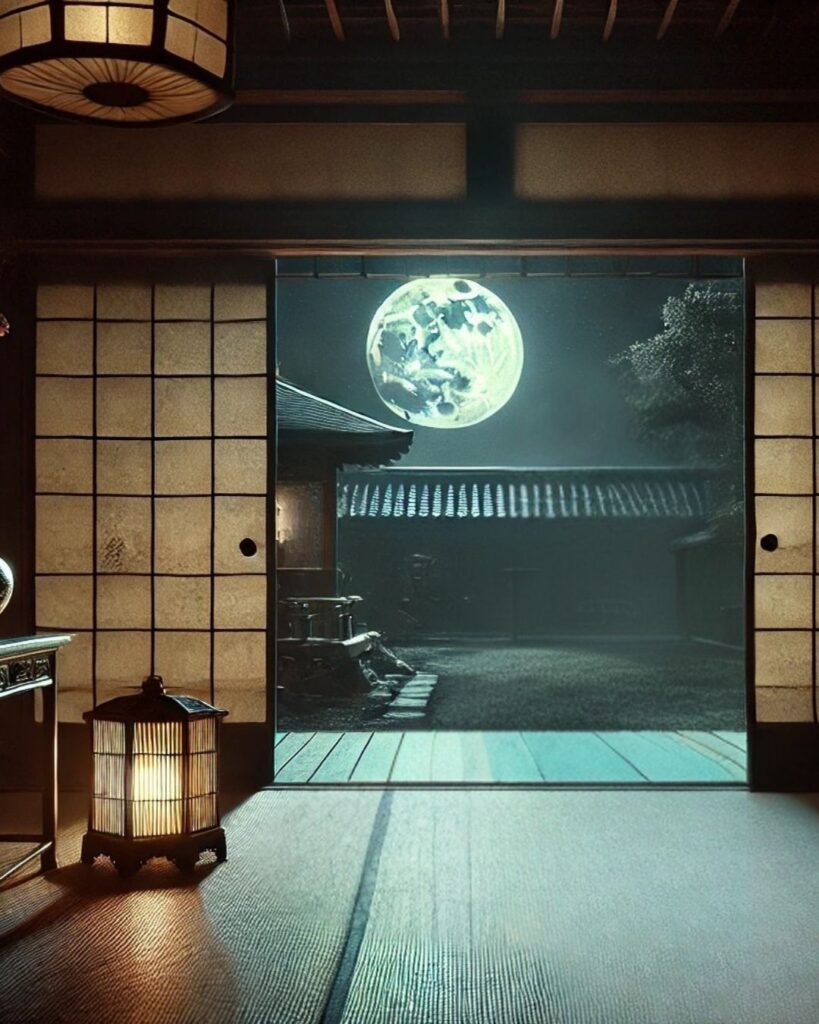 百人一首第53番 藤原道綱母『嘆きつつ』背景解説–独り寝の長き夜「嘆きつつ ひとり寝る夜の 明くる間は いかに久しき ものとかは知る」の情景をテーマにしたイメージの画像