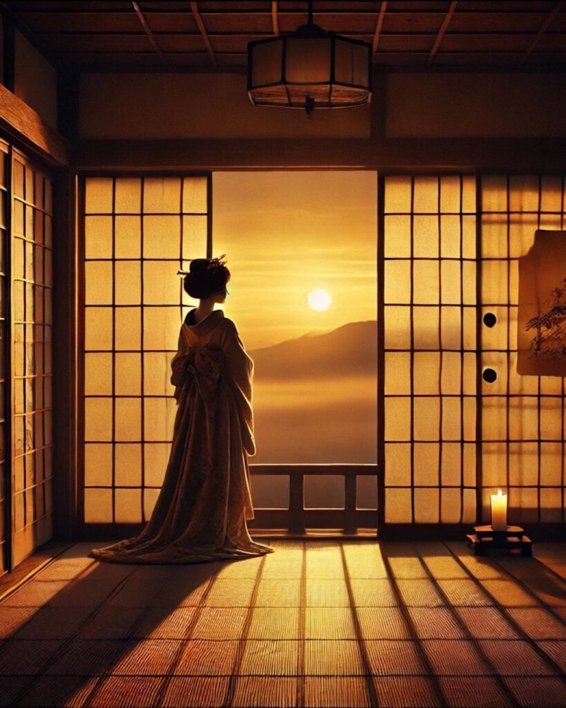 百人一首第54番 儀同三司母『忘れじの』背景解説–忘れぬ想い「忘れじの ゆく末までは かたければ 今日を限りの 命ともがな」の情景をテーマにした和歌とイメージの画像