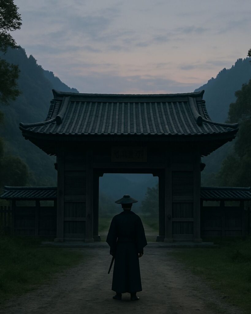 百人一首第62番 清少納言『夜をこめて』背景解説–才媛の返歌「夜をこめて 鳥の空音は 謀るとも よに逢坂の 関はゆるさじ」の情景をテーマにしたイメージの画像