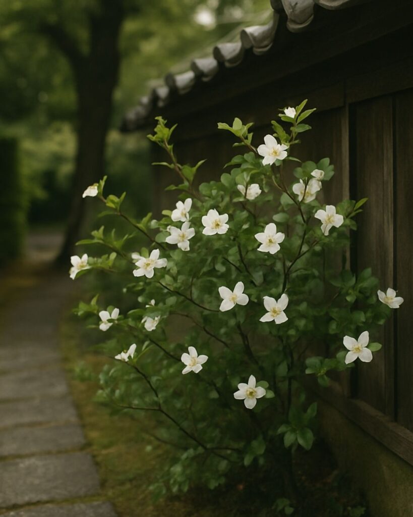 樋口一葉の夏の短歌5選-代表作をわかりやすく解説!「いぶせしと 常はいひつる からたちも 花咲く夏は なつかしき哉」この短歌をイメージした画像
