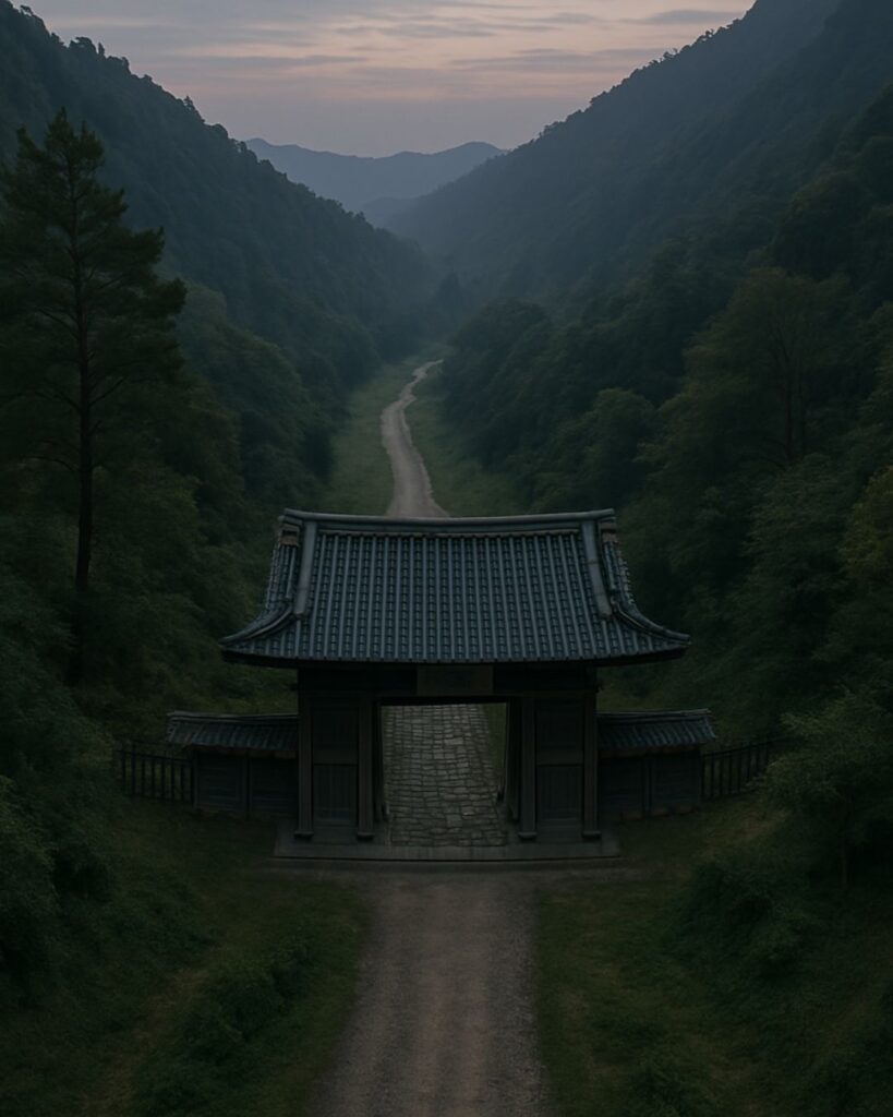百人一首第62番 清少納言『夜をこめて』背景解説–才媛の返歌「夜をこめて 鳥の空音は 謀るとも よに逢坂の 関はゆるさじ」の情景をテーマにしたイメージの画像