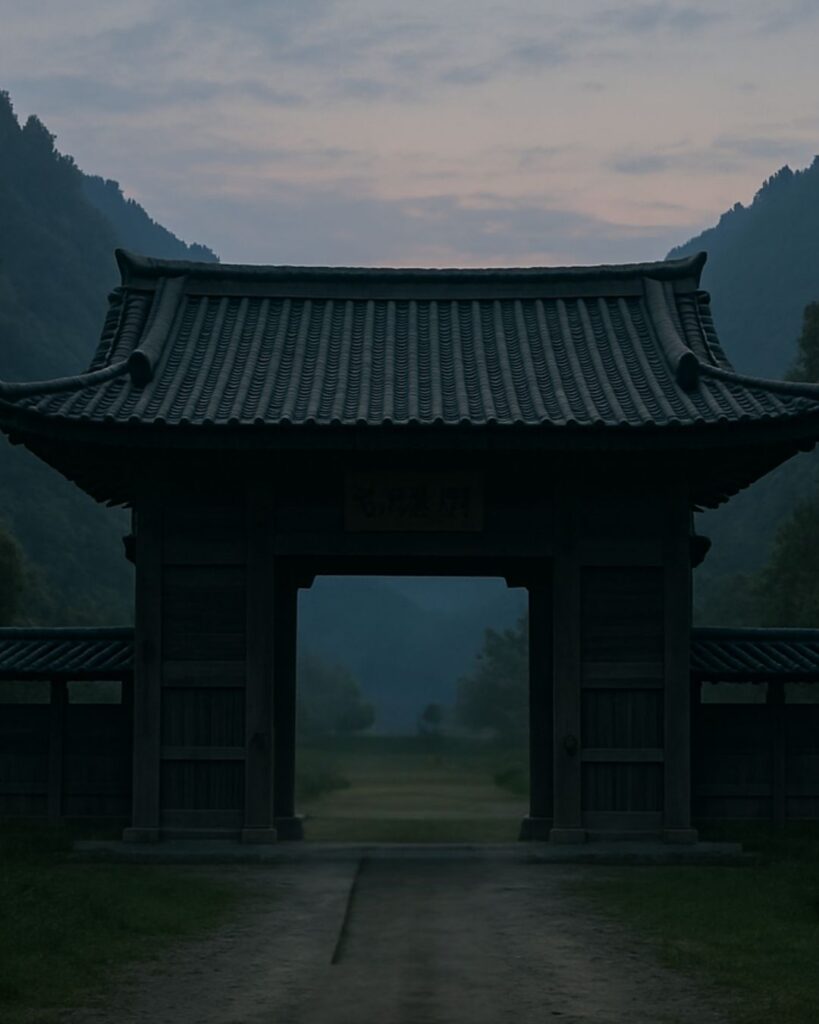百人一首第62番 清少納言『夜をこめて』背景解説–才媛の返歌「夜をこめて 鳥の空音は 謀るとも よに逢坂の 関はゆるさじ」の情景をテーマにしたイメージの画像