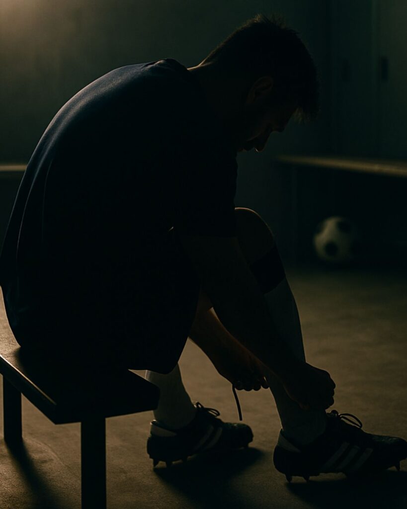 リオネル・メッシの名言9選–夢を追い続けて「厳密さと精密さがなければ、サッカーの才能も意味をなさない。」この名言のイメージイラスト