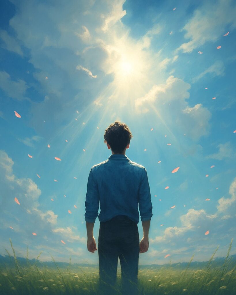 夏目漱石の名言9選–余白にひそむ哲学「自らを尊しと思わぬものは奴隷なり。」この名言のイメージイラスト