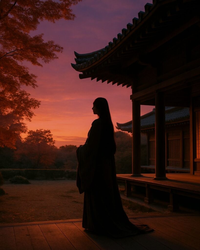 百人一首第65番 相模『恨みわび』背景解説–恋やぶれてなお「恨みわび ほさぬ袖だに あるものを 恋に朽ちなむ 名こそ惜しけれ」の情景をテーマにしたイメージの画像