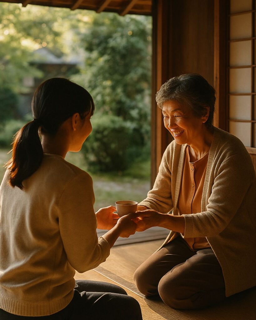 孔子の名言9選–現代に響く智恵「夫れ孝は徳の本なり。」この名言のイメージイラスト