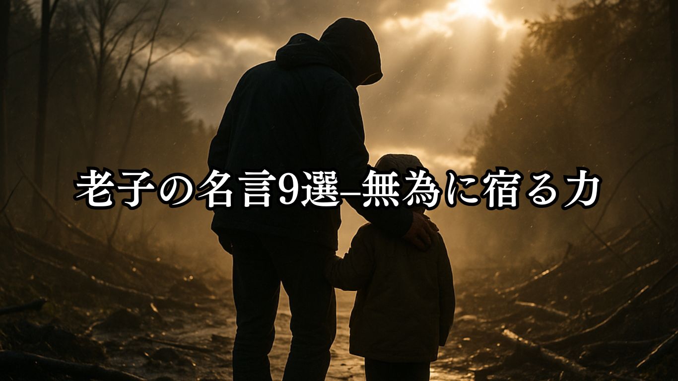 老子の名言9選–無為に宿る力「慈あれば勇あり」この名言のイメージイラスト