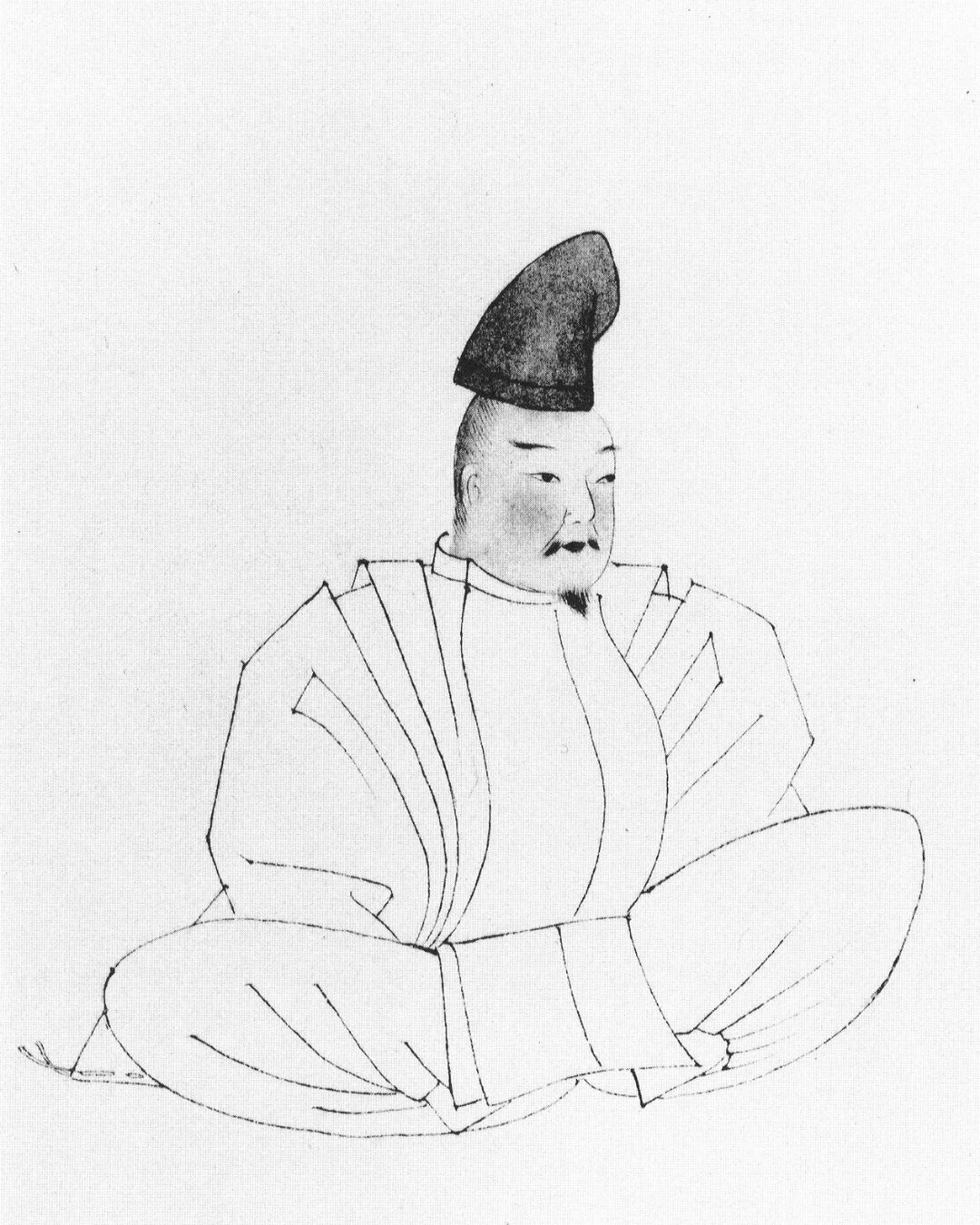 百人一首第79番 藤原顕輔『秋風に』背景解説–月のさやけさ「藤原顕輔」の肖像画