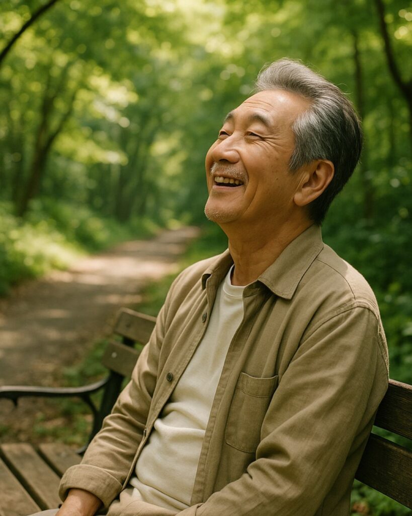 高田純次の名言9選–ゆるく生きる天才哲学「好きな言葉?『木も見ず、森も見ず』だね。」この名言のイメージイラスト