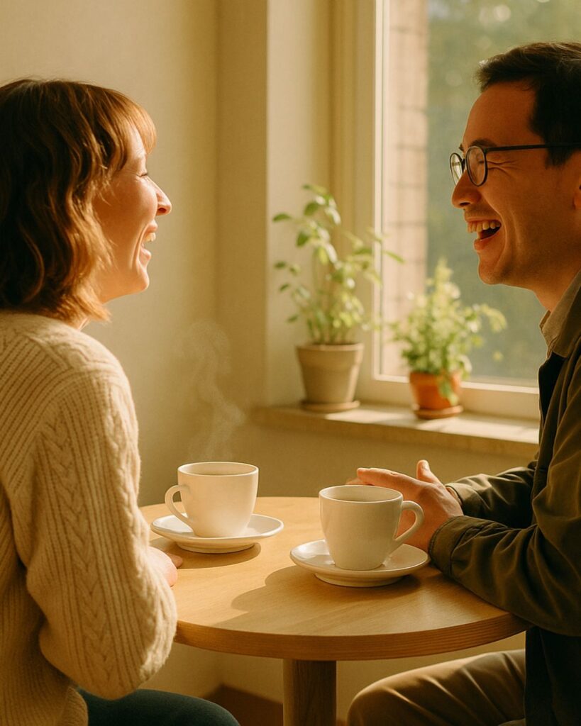 チャップリンの名言9選–笑いに生きる哲学「笑いのない一日こそ、本当の無駄な日だ。」この名言のイメージイラスト