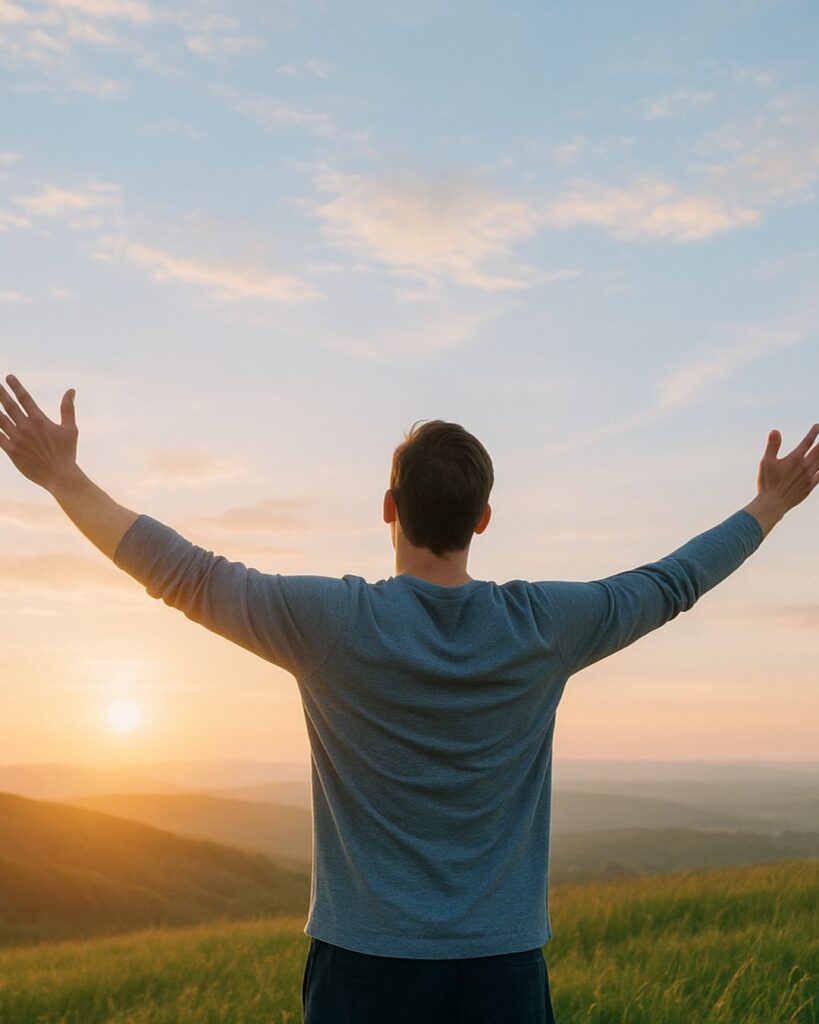 ウィリアム・ジェームズの名言9選–行動する心の力「悲観は弱さを生み、楽観は力を生む。」この名言のイメージイラスト