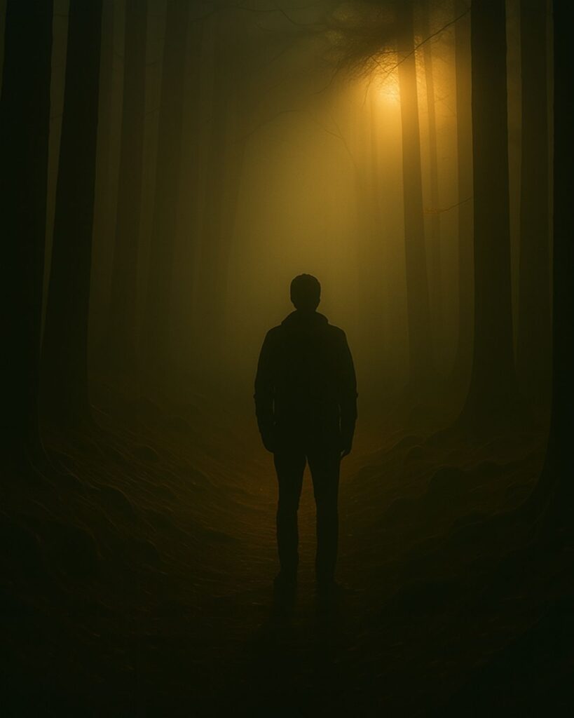 百人一首第83番 藤原俊成『世の中よ』背景解説–道なき嘆き「世の中よ　道こそなけれ　思ひ入る　山の奥にも　鹿ぞ鳴くなる」の情景をテーマにしたイメージの画像