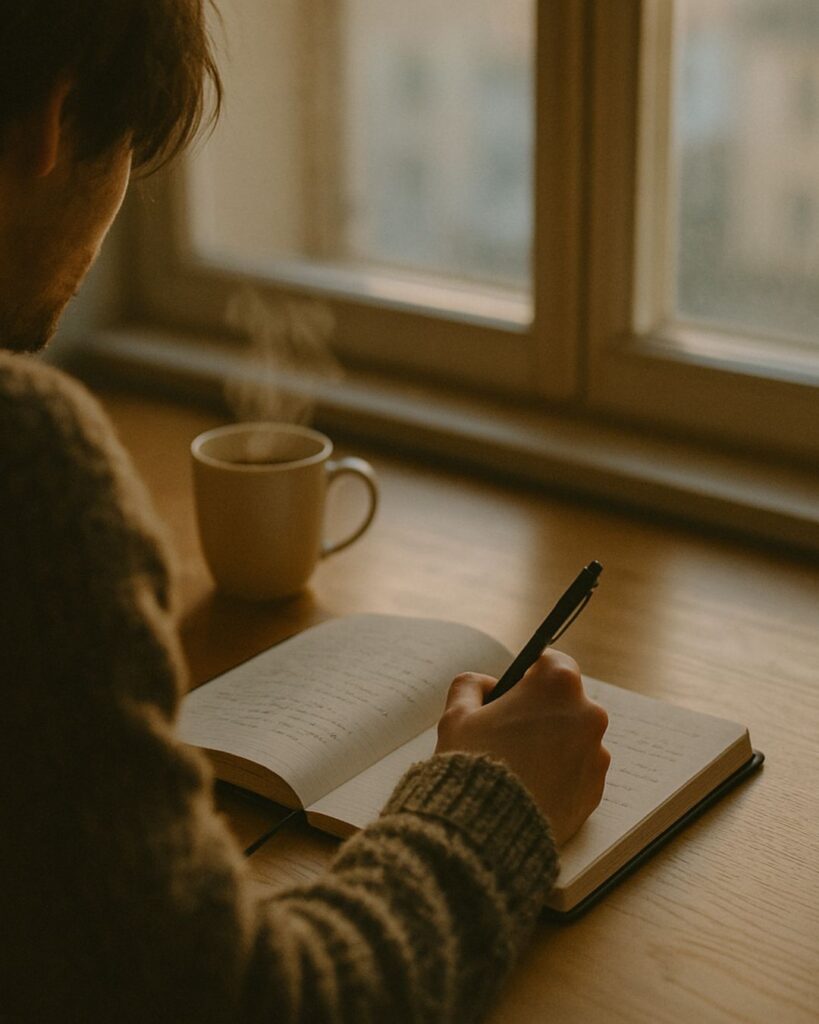 チャップリンの名言9選–笑いに生きる哲学「アイデアは、強く求める心から生まれる。」この名言のイメージイラスト