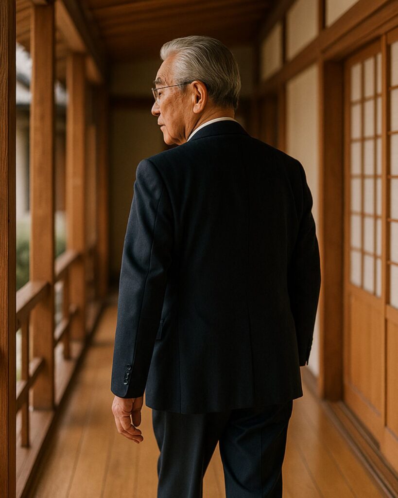 日本の政治家の名言9選vol.2–歴代総理の金言「岸信介」「転ばず、風邪を引かず、義理を欠かない。それが人の務めだ。」この名言のイメージイラスト
