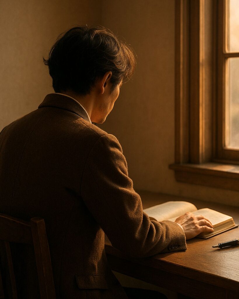 太宰治の名言9選–弱さを抱く生き方「信実とは、決して空虚な妄想ではなかった。」この名言のイメージイラスト