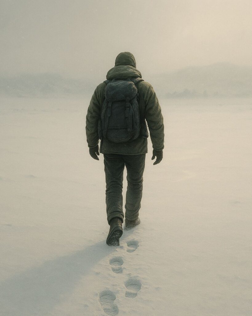 植村直己の名言9選–挑み続ける覚悟「努力を重ねる人を嘲笑うことほど、卑劣な行為はない。」この名言のイメージイラスト