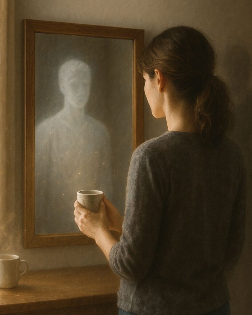 キルケゴールの名言9選-孤独と可能性の哲学「絶望とは、自分自身であろうとしないことだ。」この名言のイメージイラスト