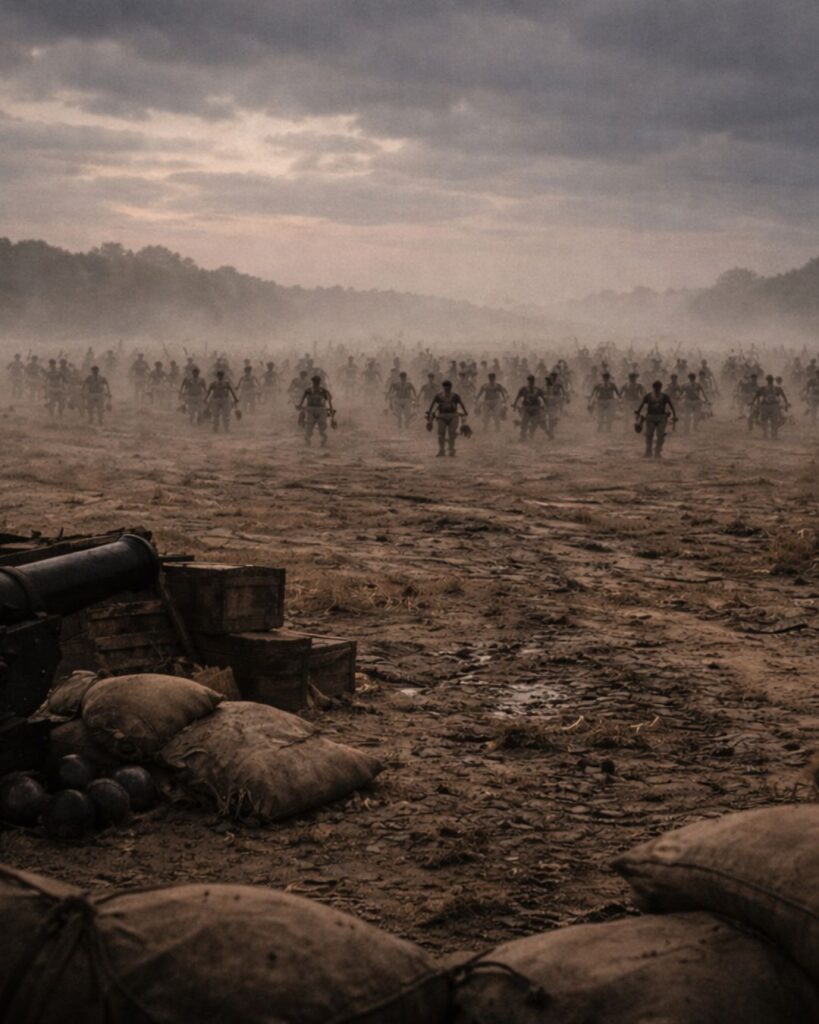 ナポレオンの名言9選–勝利の哲学「敵が誤りを犯しているなら、あえて手を出すな。」この名言のイメージイラスト