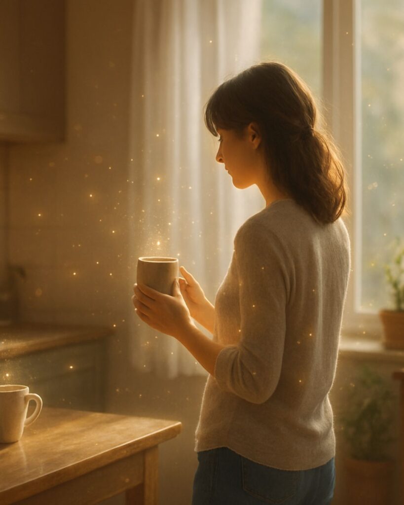 アブラハム・マズローの名言9選–自己成長への指針「神聖なものは日常の中にある。」この名言のイメージイラスト