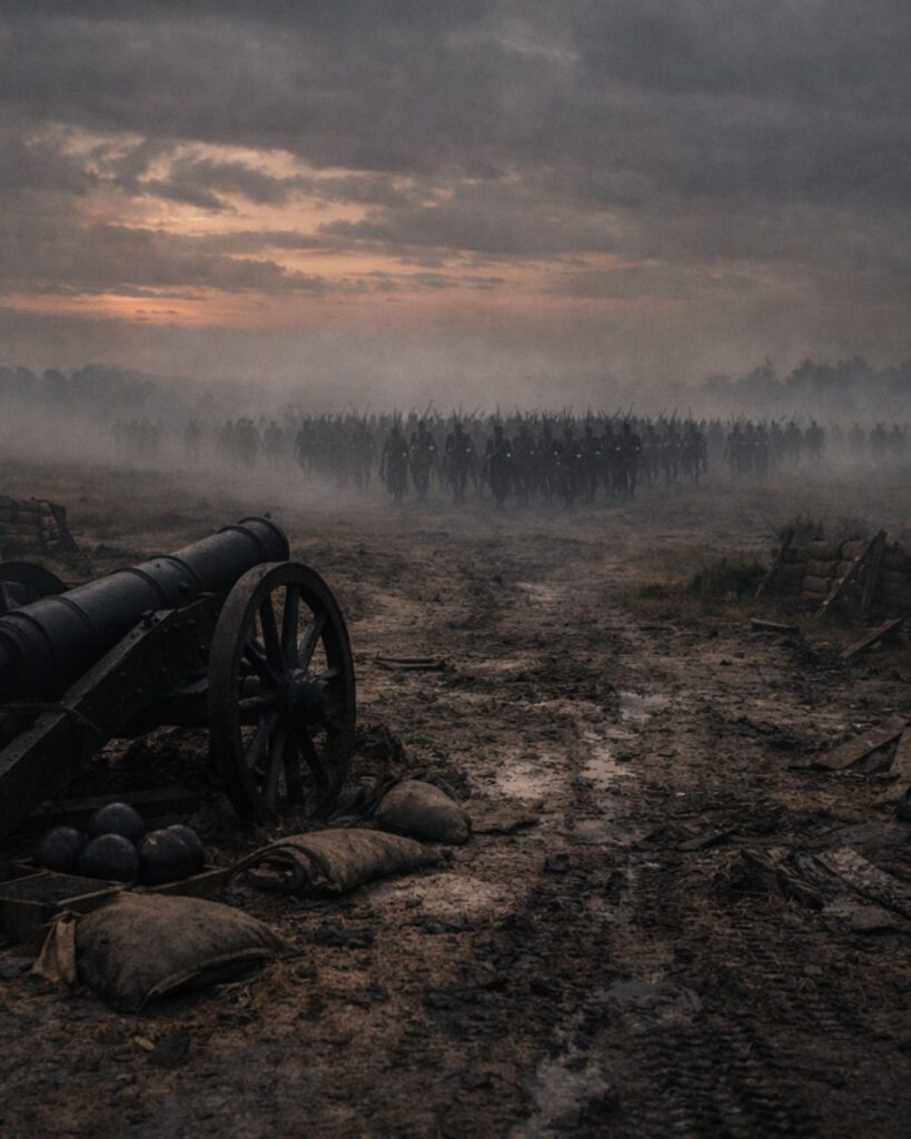 ナポレオンの名言9選–勝利の哲学「災いとは、疎かにした時間がもたらす報いである。」この名言のイメージイラスト