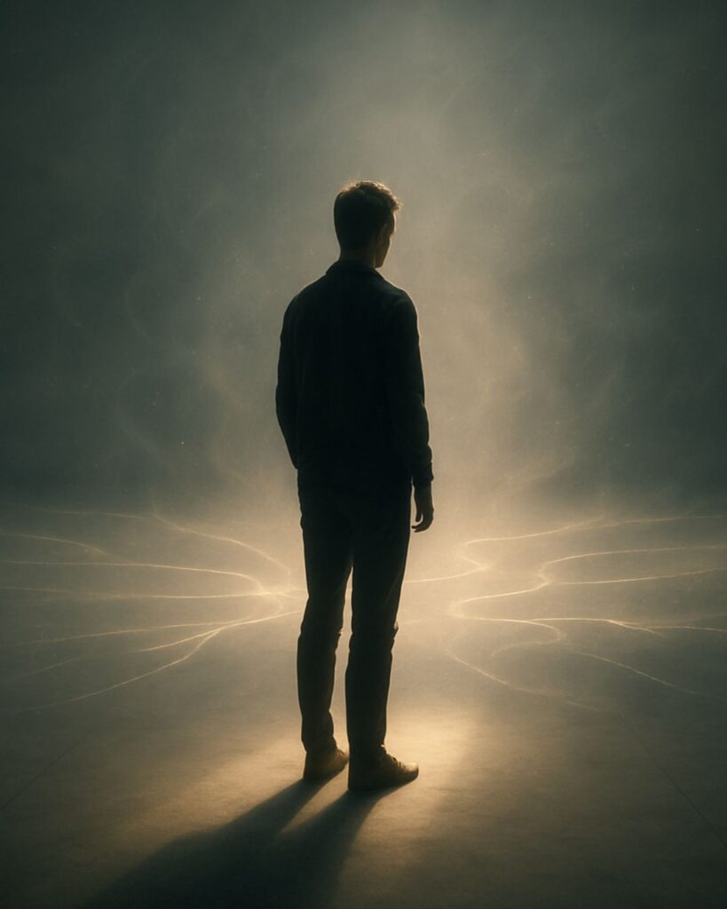 キルケゴールの名言9選-孤独と可能性の哲学「不安は自由のめまいである。」この名言のイメージイラスト