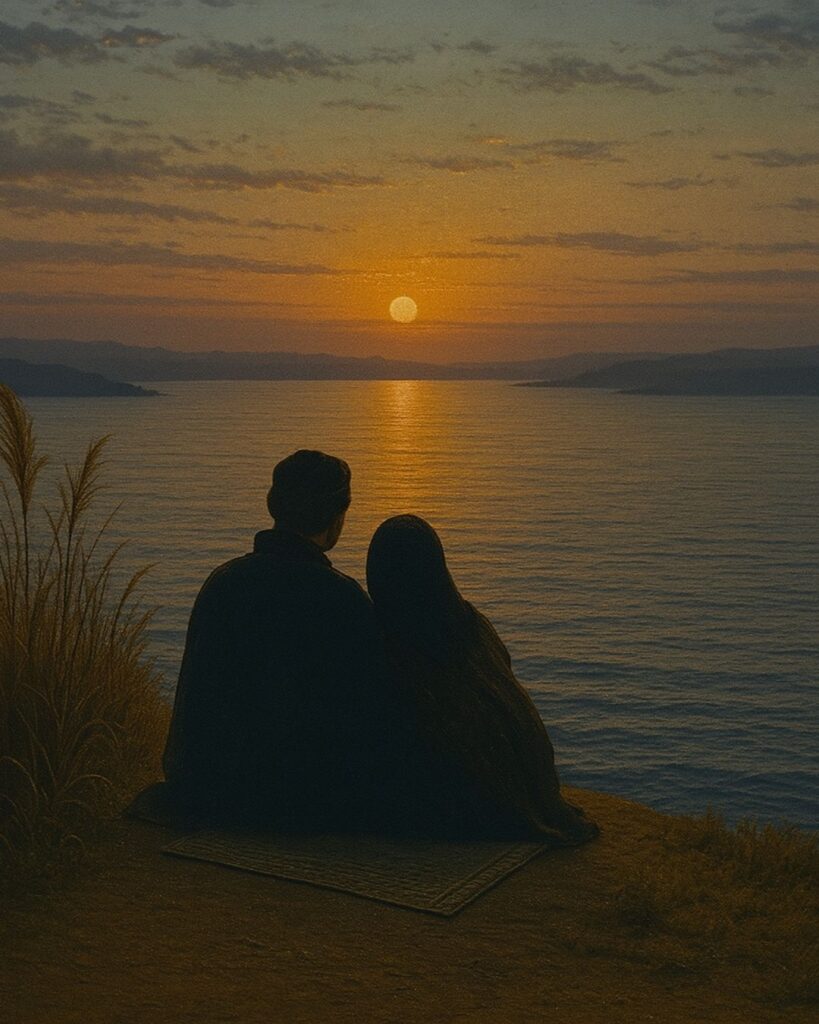 百人一首第88番 皇嘉門院別当『難波江の』背景解説–仮寝の恋路「難波江の 蘆のかりねの ひとよゆゑ 身を尽くしてや 恋ひわたるべき」の情景をテーマにしたイメージの画像