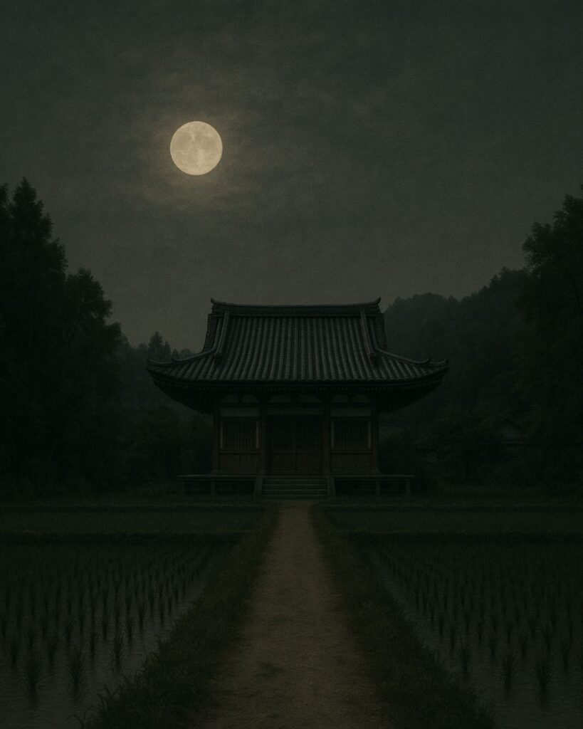 百人一首第86番 西行『嘆けとて』背景解説–月に託す涙「嘆けとて 月やは物を 思はする かこち顔なる わが涙かな」の情景をテーマにしたイメージの画像