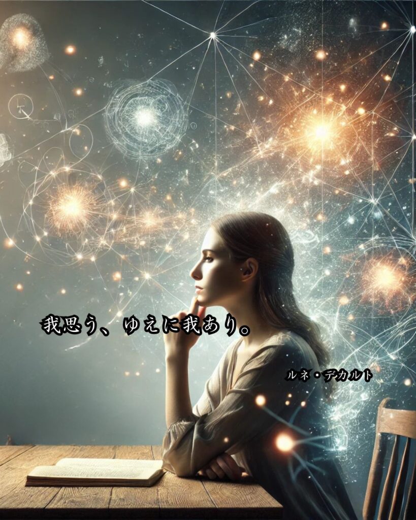 哲学者・思想家の名言まとめ ― 思想・生き方・名言一覧 ―「我思う、ゆえに我あり。」ルネ・デカルト名言イメージ画像
