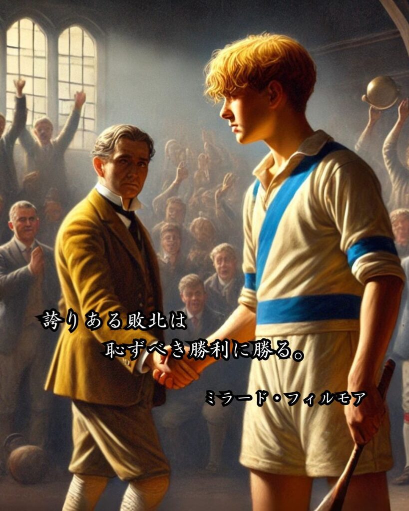 政治家の名言まとめ ― 思想・生き方・名言一覧 ―「誇りある敗北は恥ずべき勝利に勝る」ミラード・フィルモア名言イメージ画像
