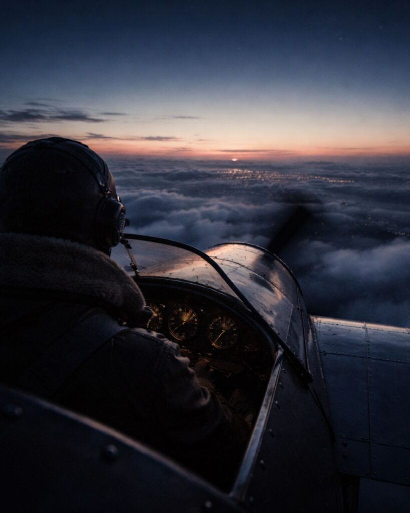 リンドバーグの名言9選–空に賭けた人生「翼よ、あれがパリの灯だ。」この名言のイメージイラスト