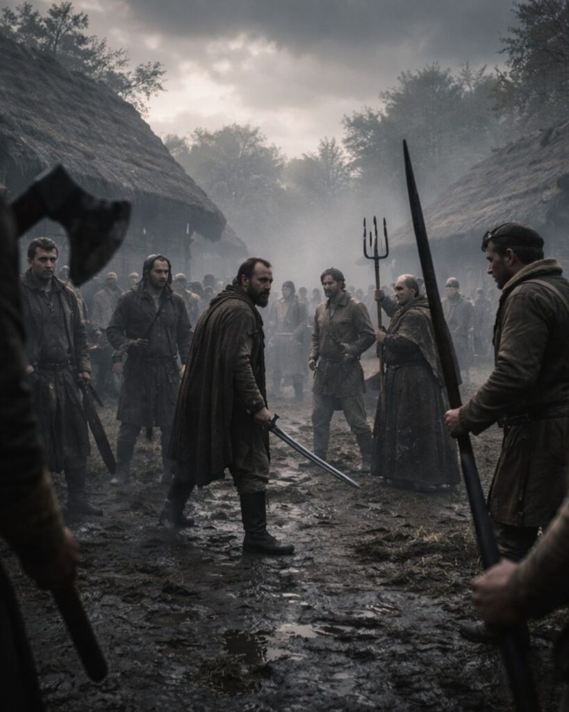 トマス・ホッブズの名言9選–安全と恐れの哲学「人間は安全を失うと、互いに敵となる。」この名言のイメージイラスト