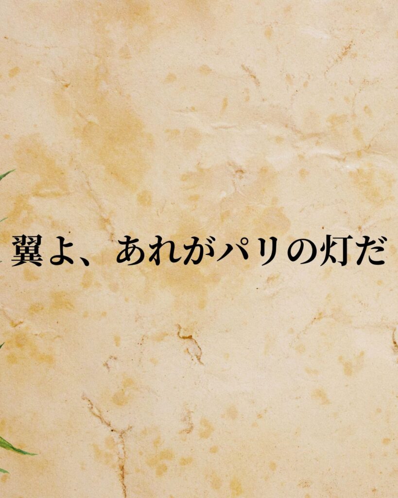 リンドバーグ「翼よ、あれがパリの灯だ。」この名言のイラスト