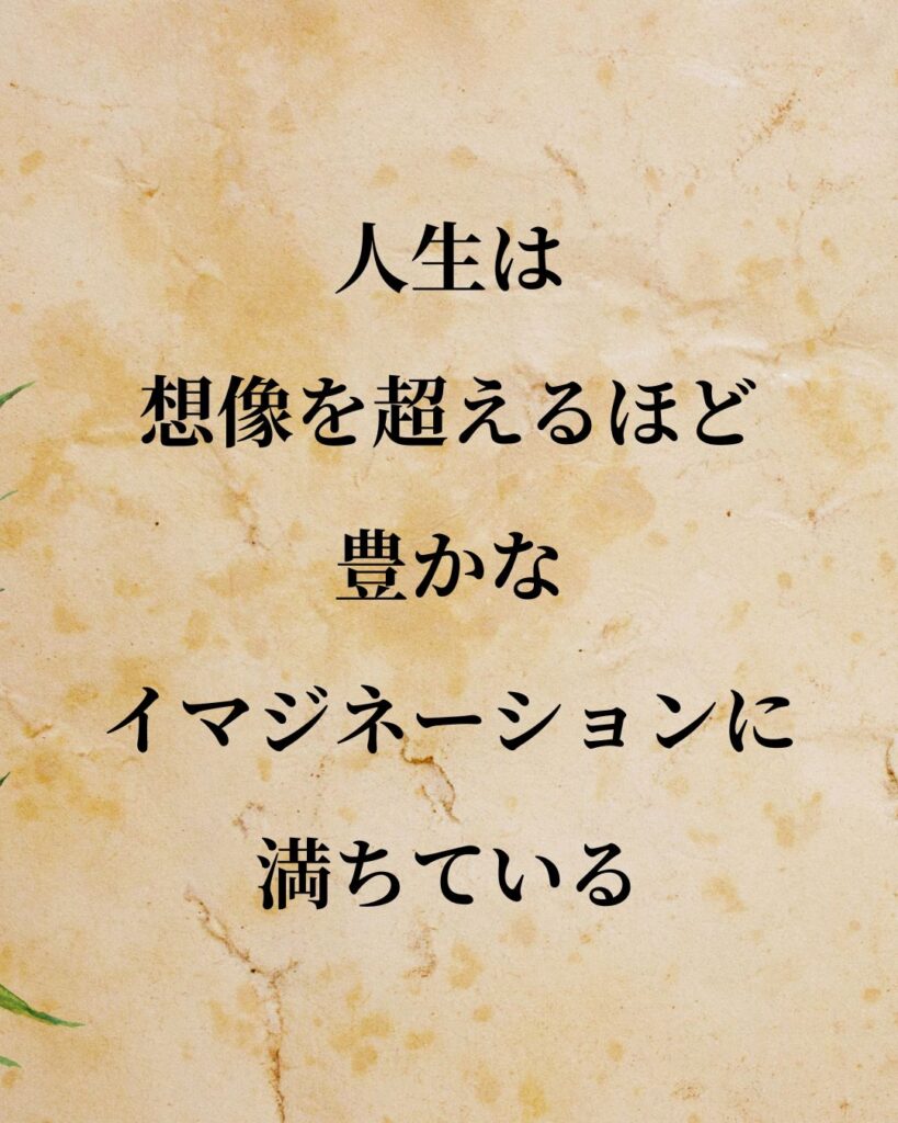 コロンブス「人生は、想像を超えるほど豊かなイマジネーションに満ちている。」この名言のイラスト