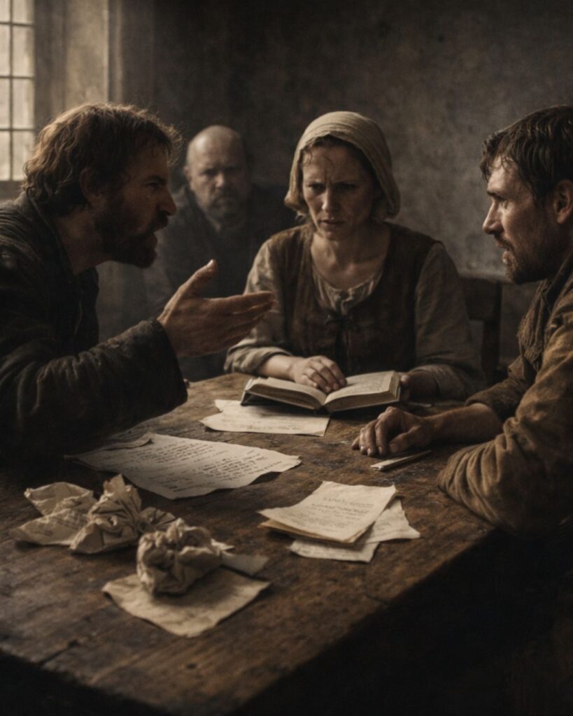 トマス・ホッブズの名言9選–安全と恐れの哲学「誤解された言葉は、争いの直接の原因となる。」この名言のイメージイラスト