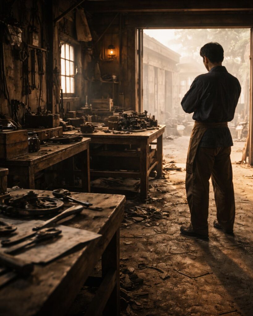 豊田佐吉の名言9選–努力が道を拓く「百忍千鍛事遂全」この名言のイメージイラスト