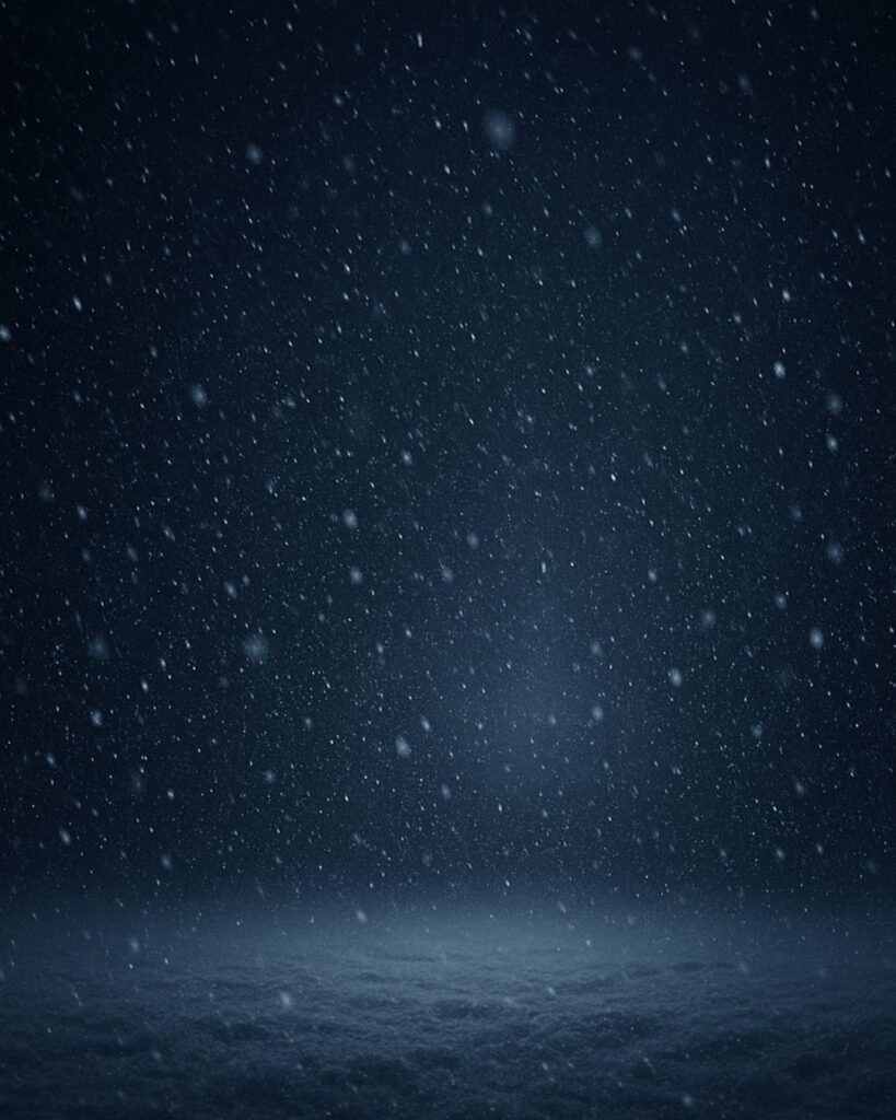 種田山頭火の冬の俳句5選-代表作をわかりやすく解説！「生死の中の 雪ふりしきる」この俳句をイメージした画像