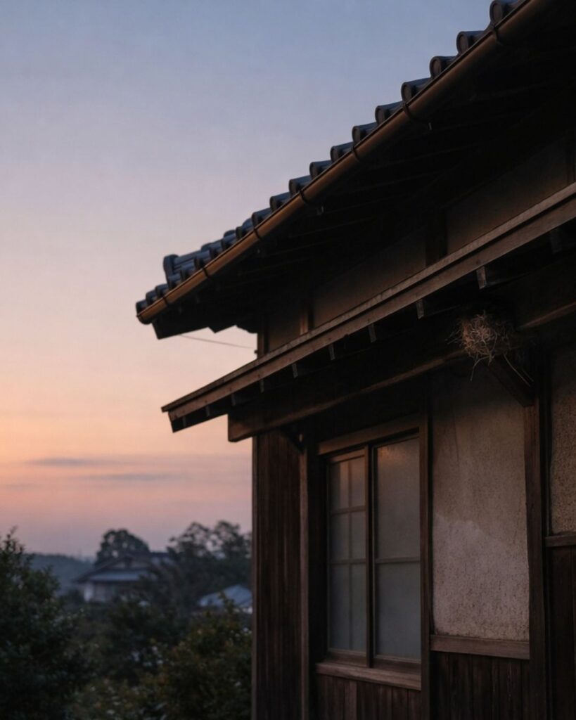 山口誓子の春の俳句5選vol.2-代表作をわかりやすく解説！「暮れかかる　子なき吾家の　雀の巣」この俳句をイメージした画像