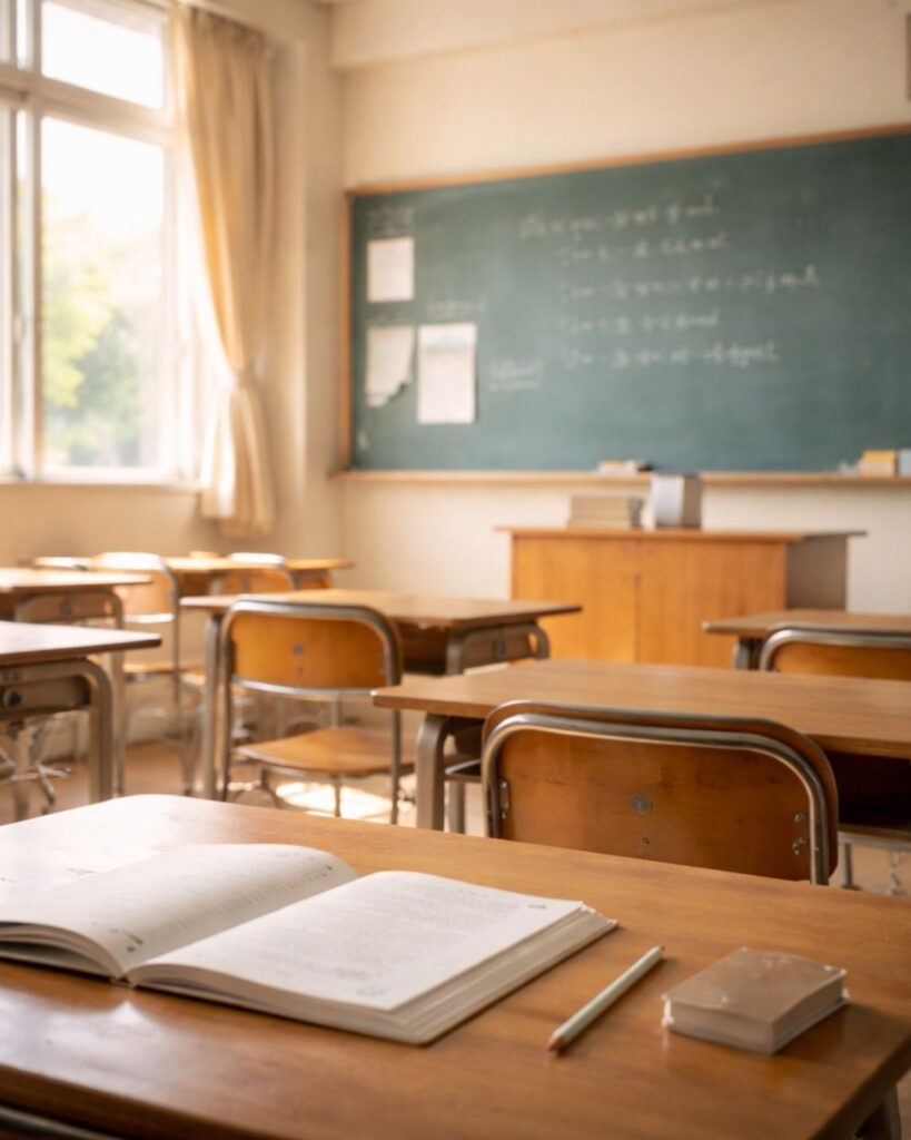 石川啄木の青春の短歌5選-空にひらくことば「よく叱る 師ありき髯の 似たるより 山羊と名づけて 口真似もしき」この短歌をイメージした画像